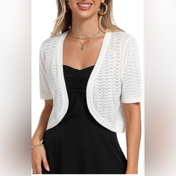 Vintage Retro Open Front Bolero Shrug - Picture 9 of 9